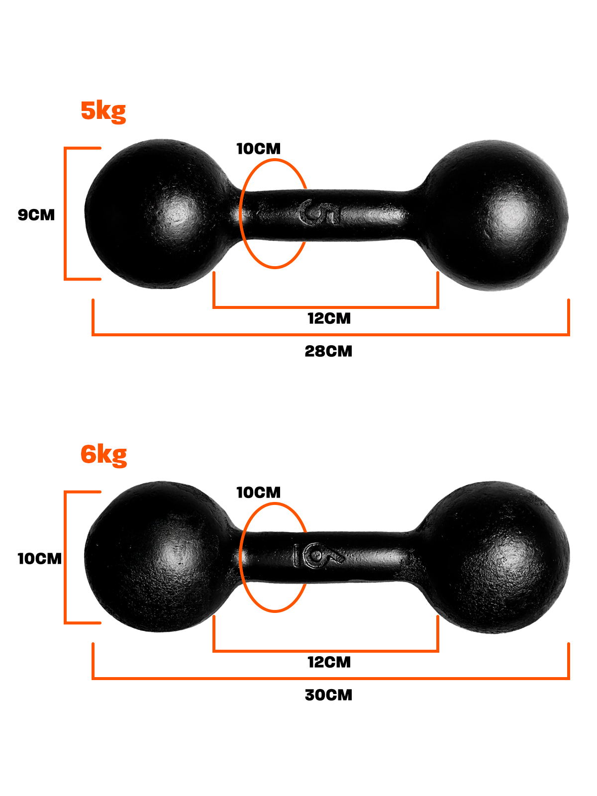 Halter Dumbbell Bola Pintado