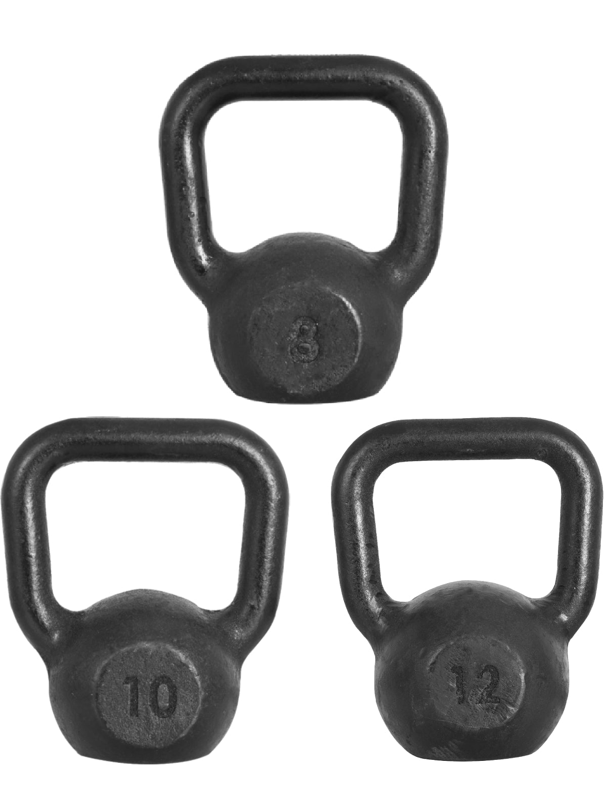 Kit Treino Levantamento Com Kettlebells Pintados 8-12kg