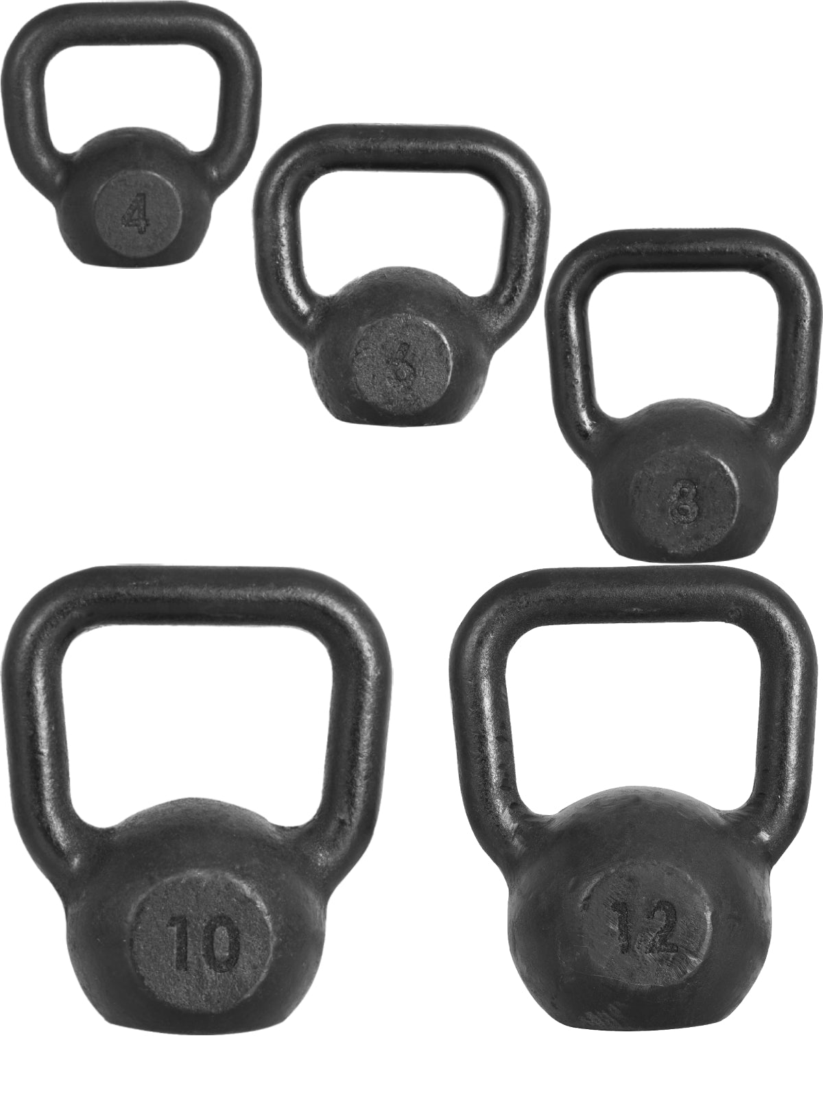 Kit Treino Levantamento Com Kettlebells Pintados 4-12kg