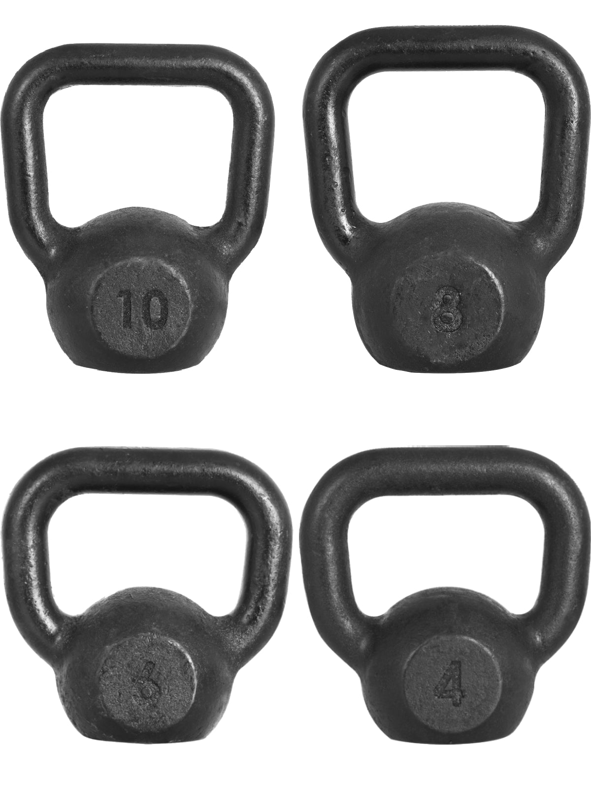 Kit Treino Levantamento Com Kettlebells Pintados 4-10kg