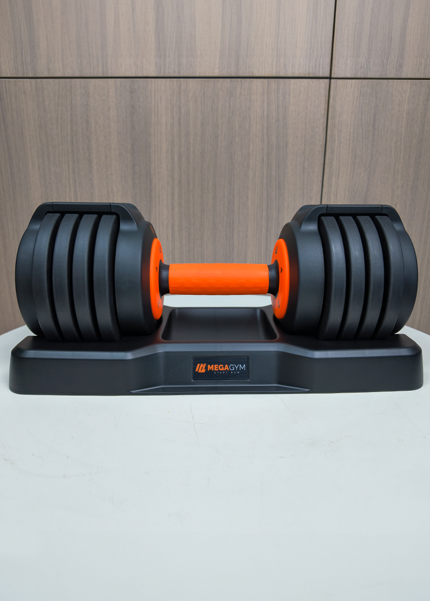 Halter Dumbbell Regulável | 5 Configurações de peso | Base para suporte dos Halteres