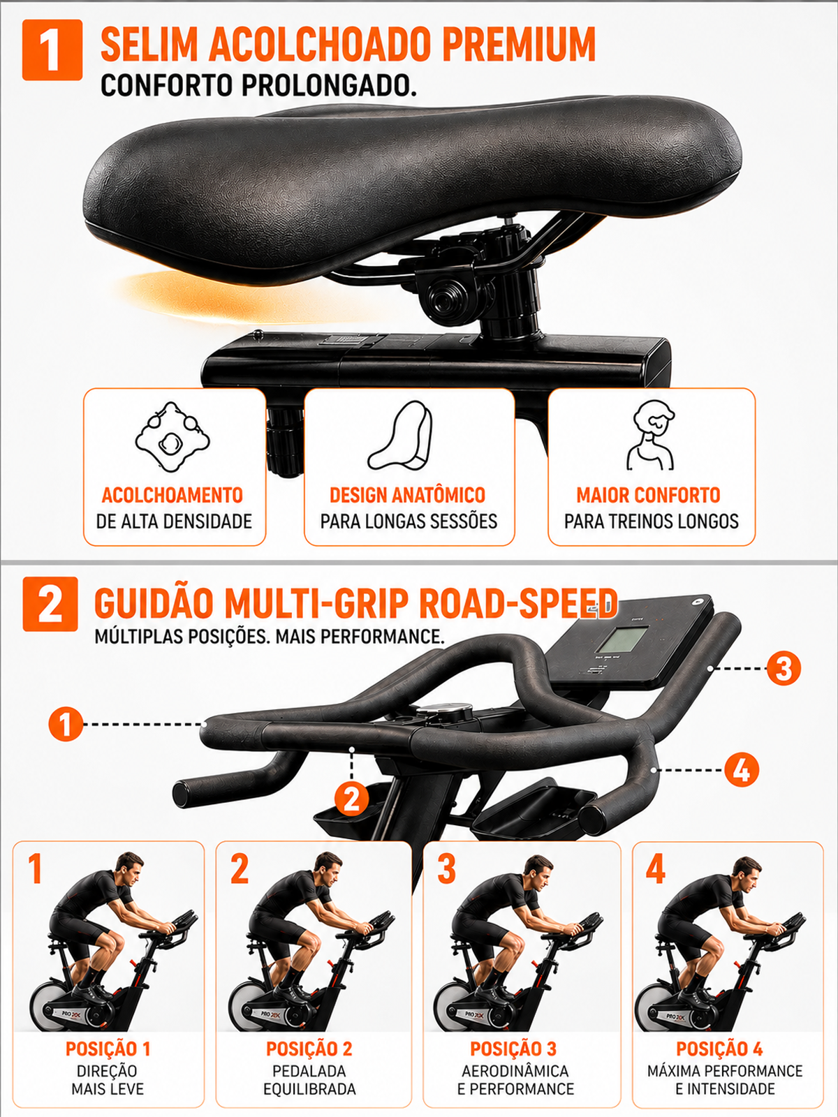 Bike Profissional Smart Advanced Pro 20K | Ajuste Automático De Intensidade | Disco De Inercia 20K | Suporta 150Kg