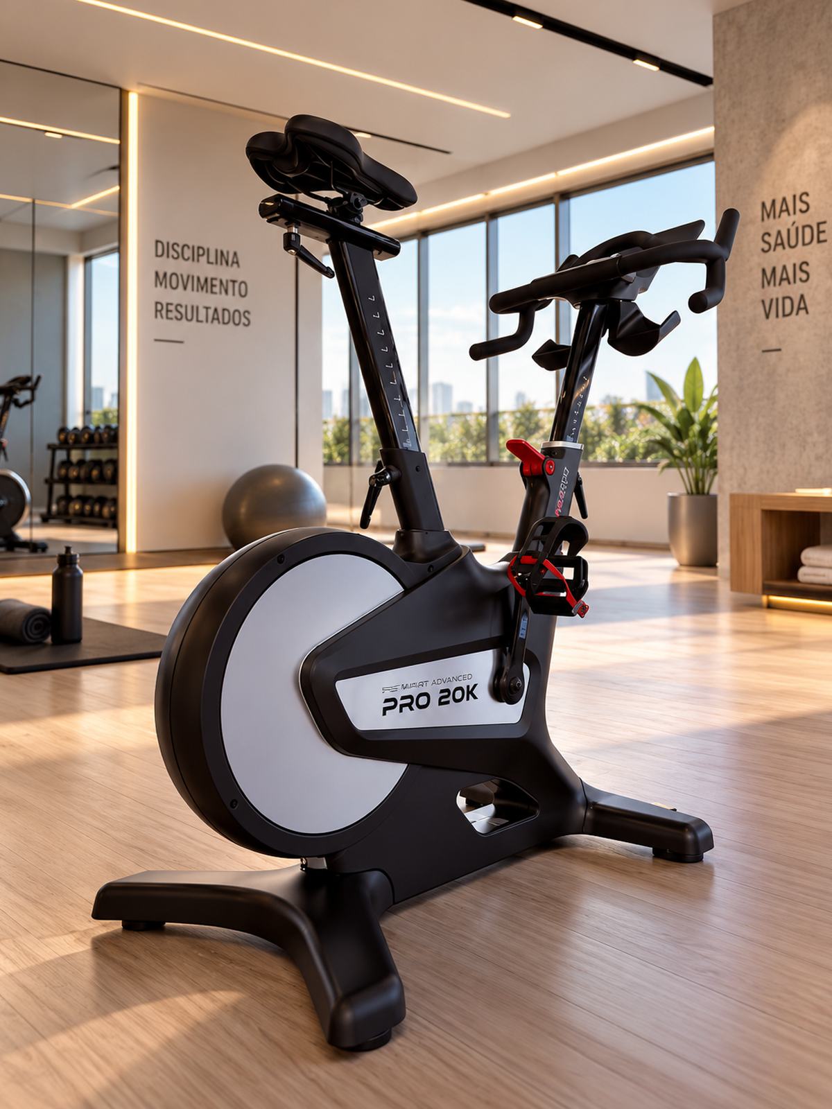 Bike Profissional Smart Advanced Pro 20K | Ajuste Automático De Intensidade | Disco De Inercia 20K | Suporta 150Kg