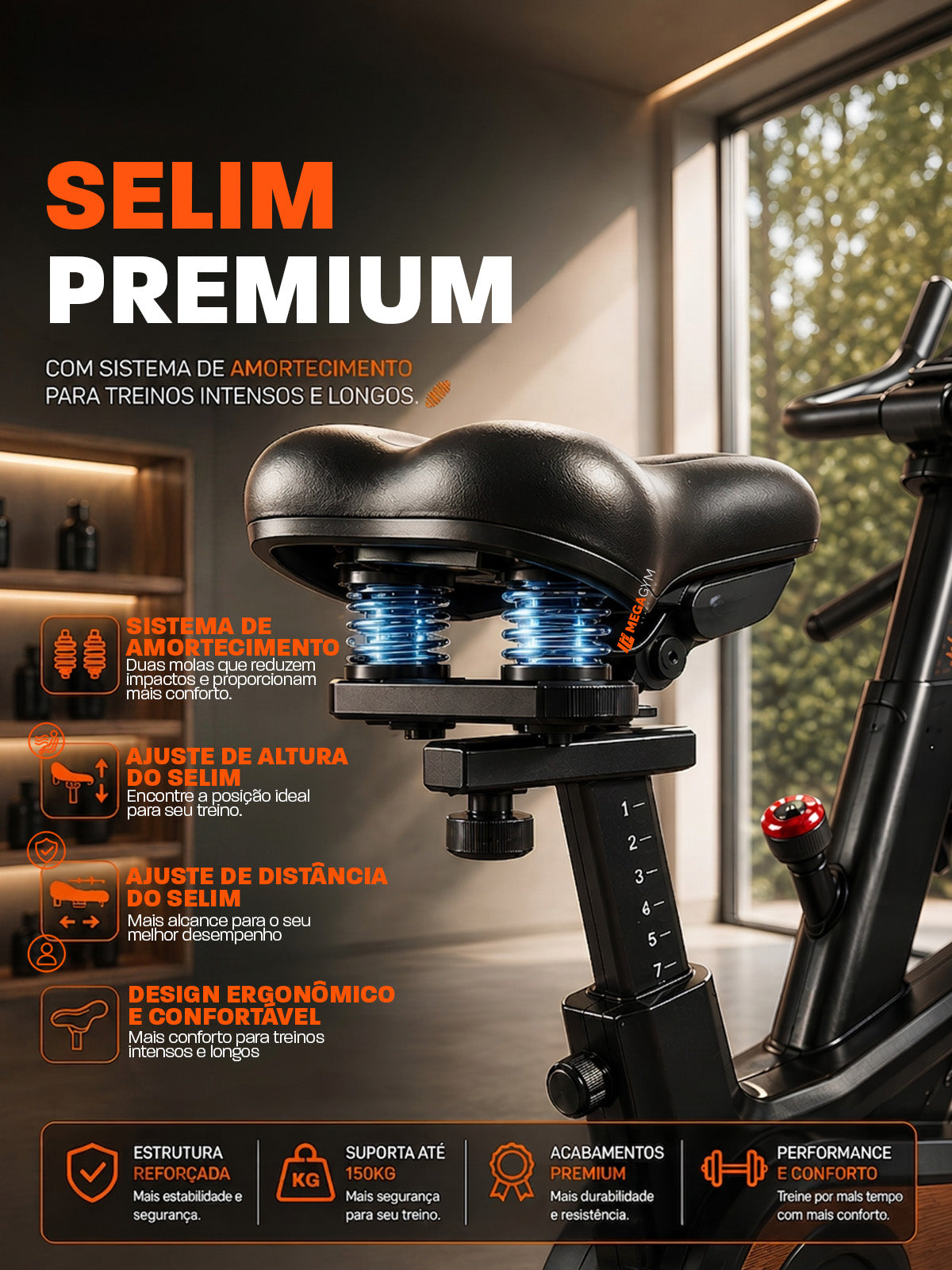 Bike Smart Advanced Elevate 13K | Ajuste Automático de Inclinação e Intensidade | Disco De Inercia 13K | Resistência Magnética| Suporta 150 Kg