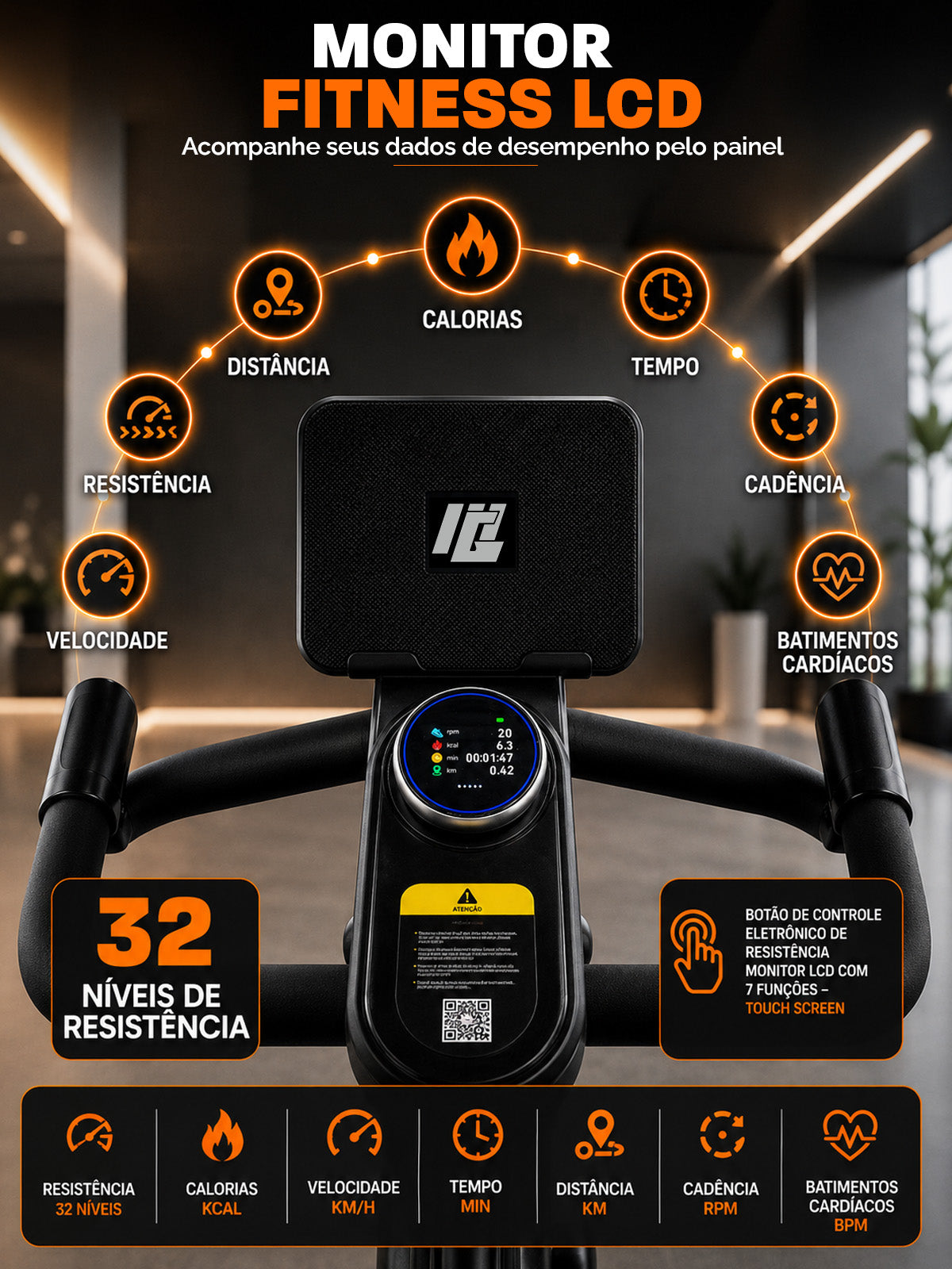 Bike Smart Advanced Elevate 13K | Ajuste Automático de Inclinação e Intensidade | Disco De Inercia 13K | Resistência Magnética| Suporta 150 Kg
