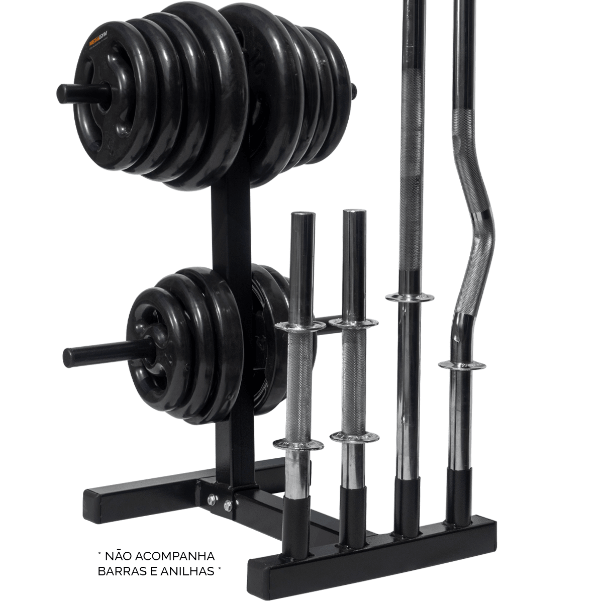 Suporte Profissional P/ Barras E Anilhas 300Kg | MEGAGYM