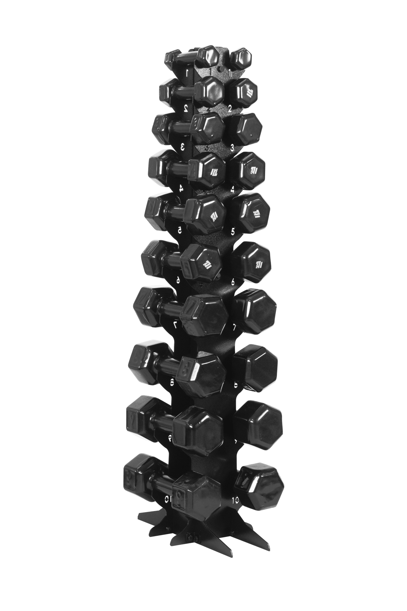 Torre Expositora Profissional para 20 Halteres de 01 A 10KG - MegaGym
