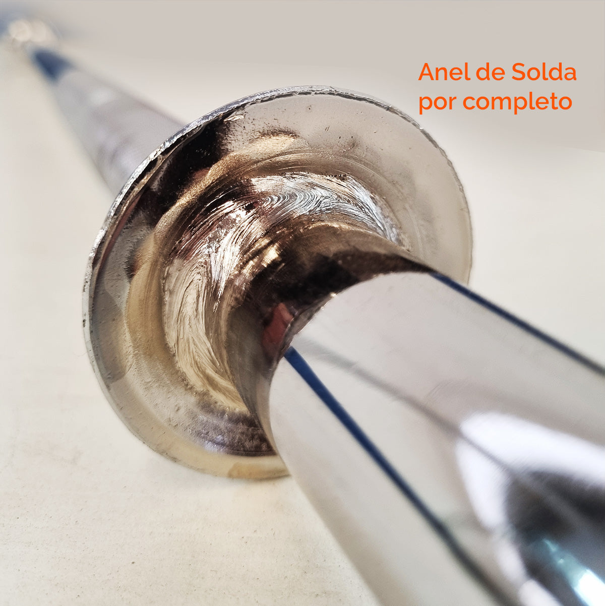 Barra Reta Maciça Cromada 28,57mm