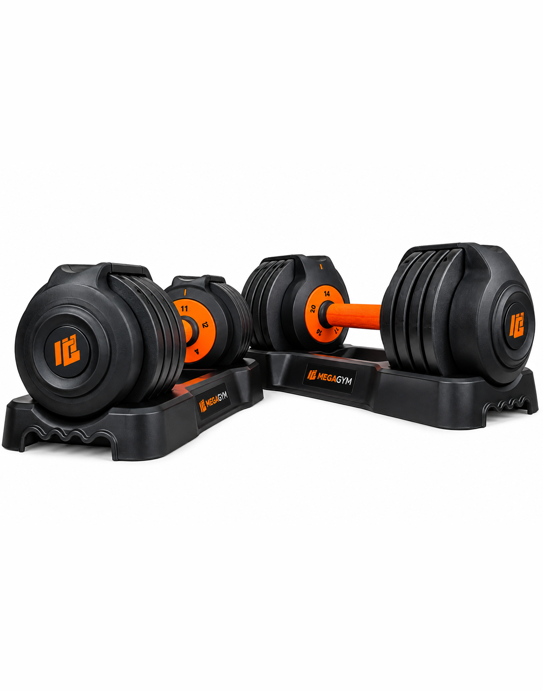Halter Dumbbell Regulável | 5 Configurações de peso | Base para suporte dos Halteres