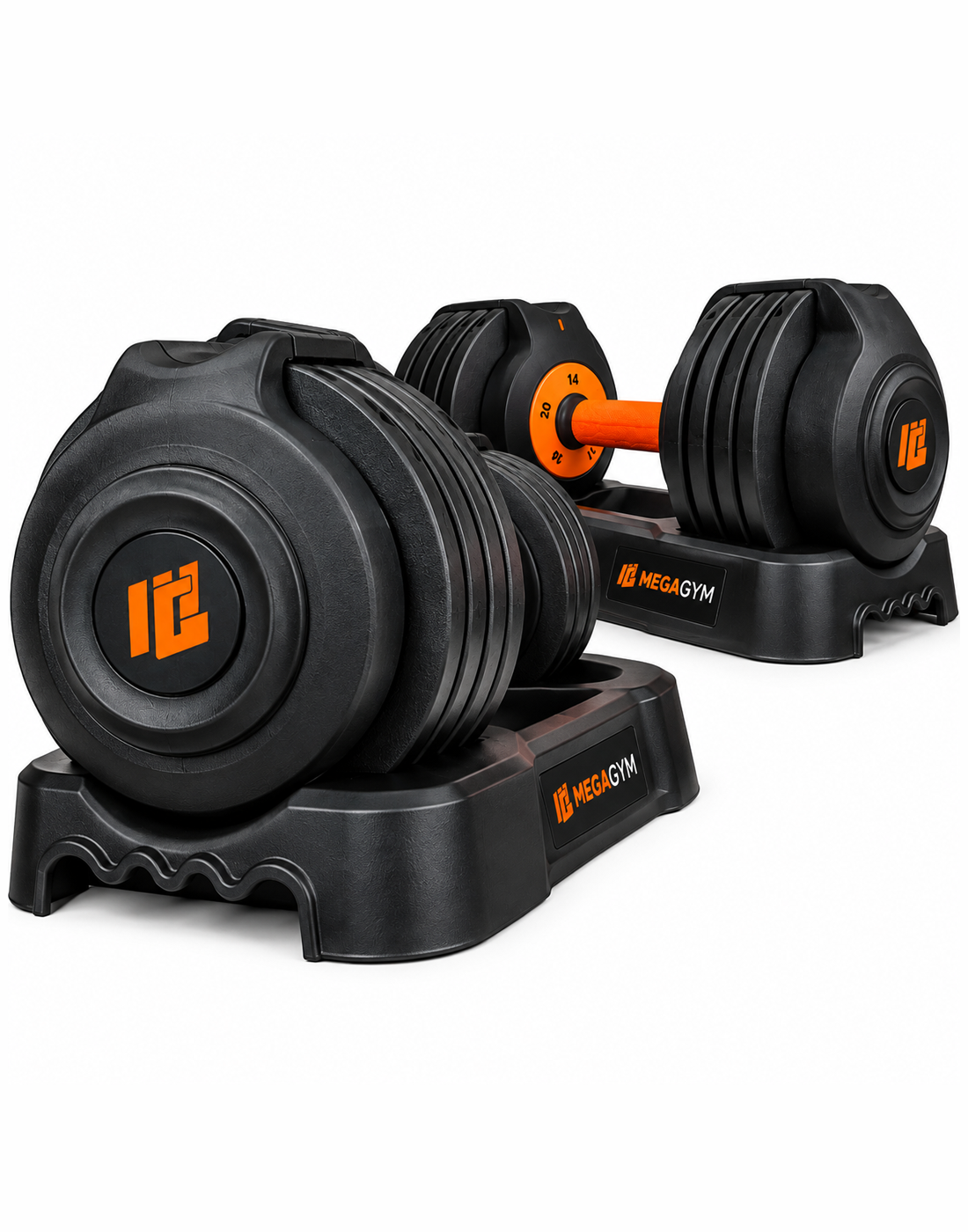 Halter Dumbbell Regulável | 5 Configurações de peso | Base para suporte dos Halteres